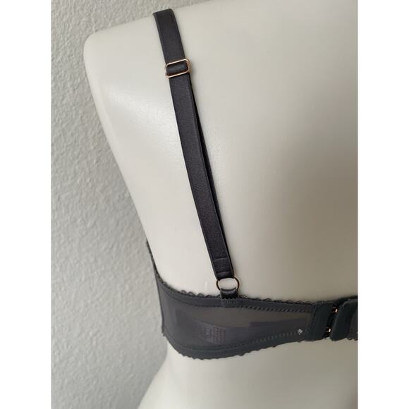 Savage x Fenty Bra Demi Cage Lace Living In the Clouds Lingerie - Picture 10 of 13